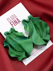 Satin Grön prickig marmorering (reclaimed clay OOAK)