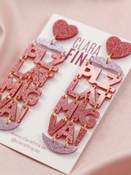 SAMPLE SOLBLEKT PLZ LÅT MIG VA! Röd och rosa