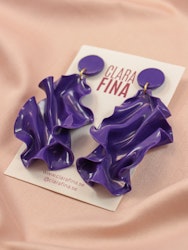 SAMPLE Satin Round top mörklila blank
