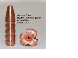 CopperBear 7,62mm (.30) 184gr EXHBT