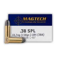 Magtech .38 SPL (38A) 158gr LRN
