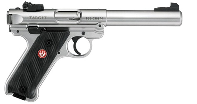 RUGER MKIV TARGET .22 LR, ROSTFRI