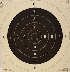 Pistolspegel 25-50m t.o.m ring 6 papp 125st