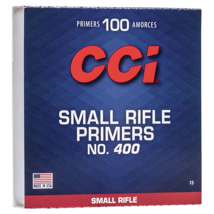 CCI STANDARD SMALL RIFLE PRIMER .400 CLAM 1000/BOX