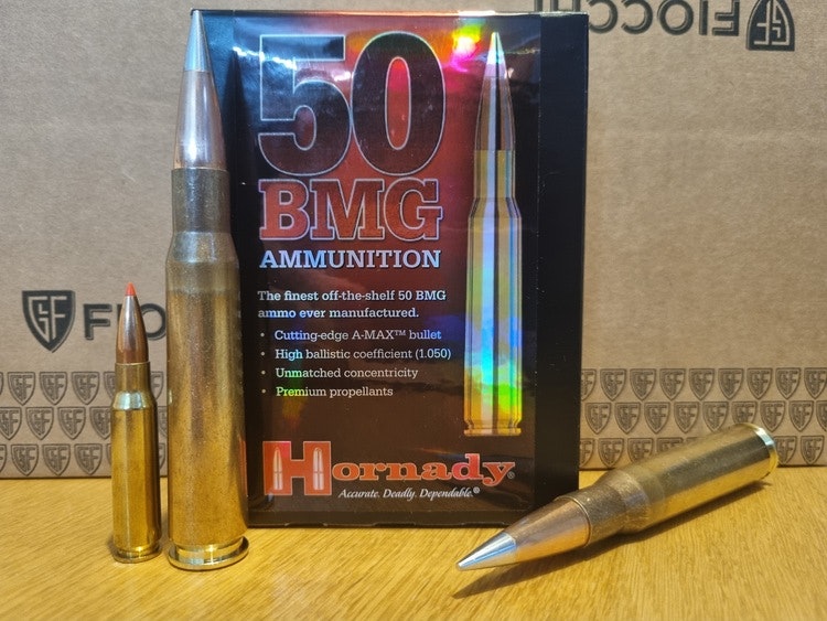 HORNADY MATCH™ AMMUNITION, 50 BMG 750 GR A-MAX®