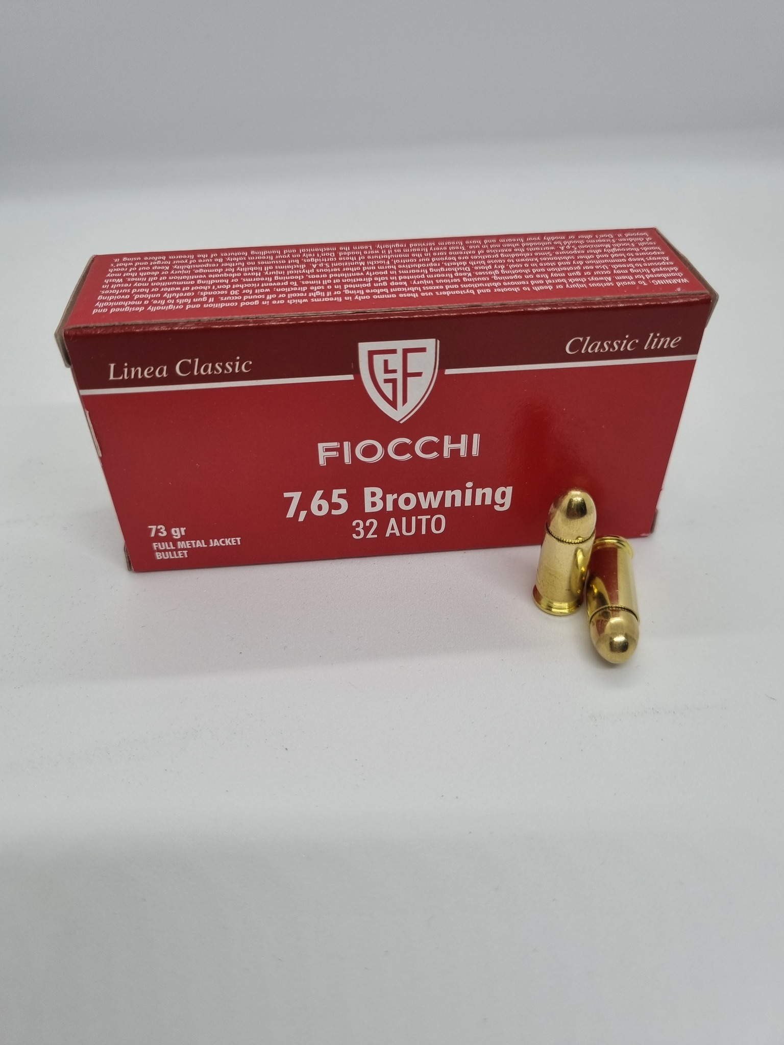 FIOCCHI 7.65 Browning(32acp) 73gr fmj