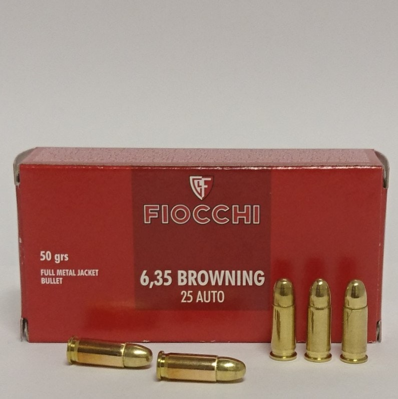 Fiocchi 6,35 Browning (25acp) 50gr FMJ