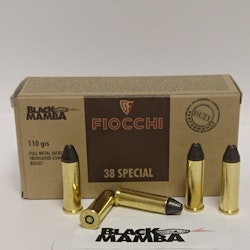 Fiocchi .38 special FMJTC Black Mamba 110gr