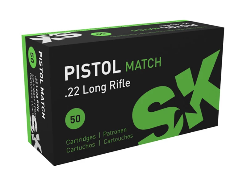 SK Pistol Match .22LR 40gr LRN 500ptr