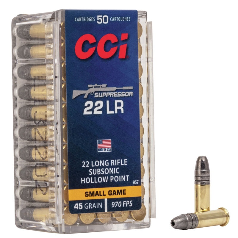 CCI 22 LR SUPRESSOR SOLID 45GR