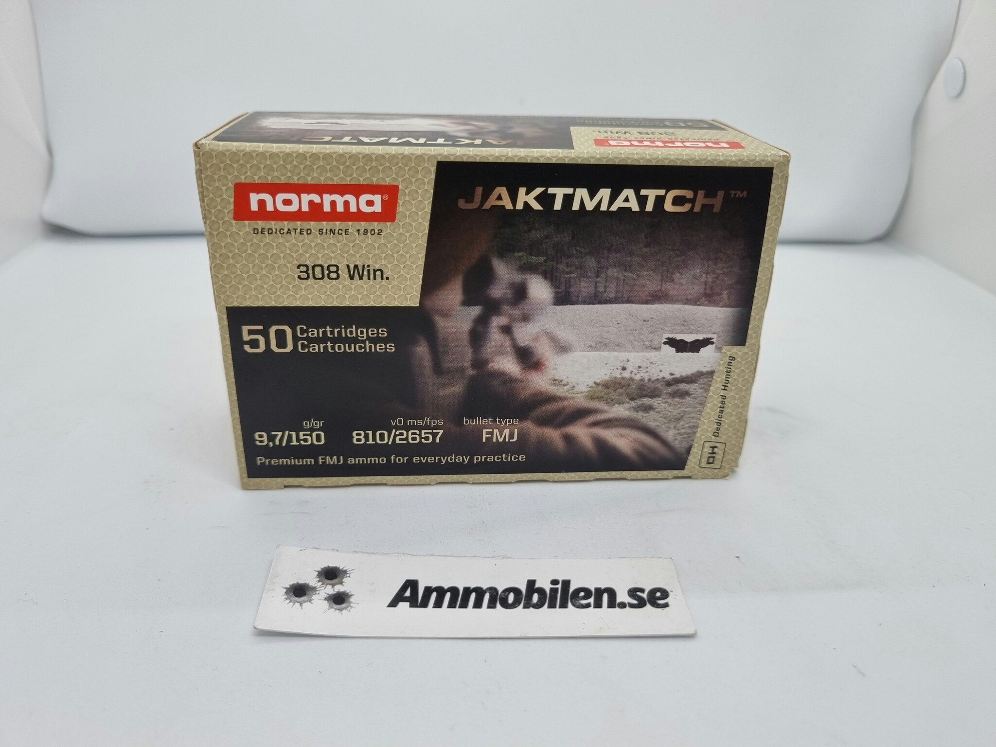 Norma Jaktmatch .308win 150gr FMJ