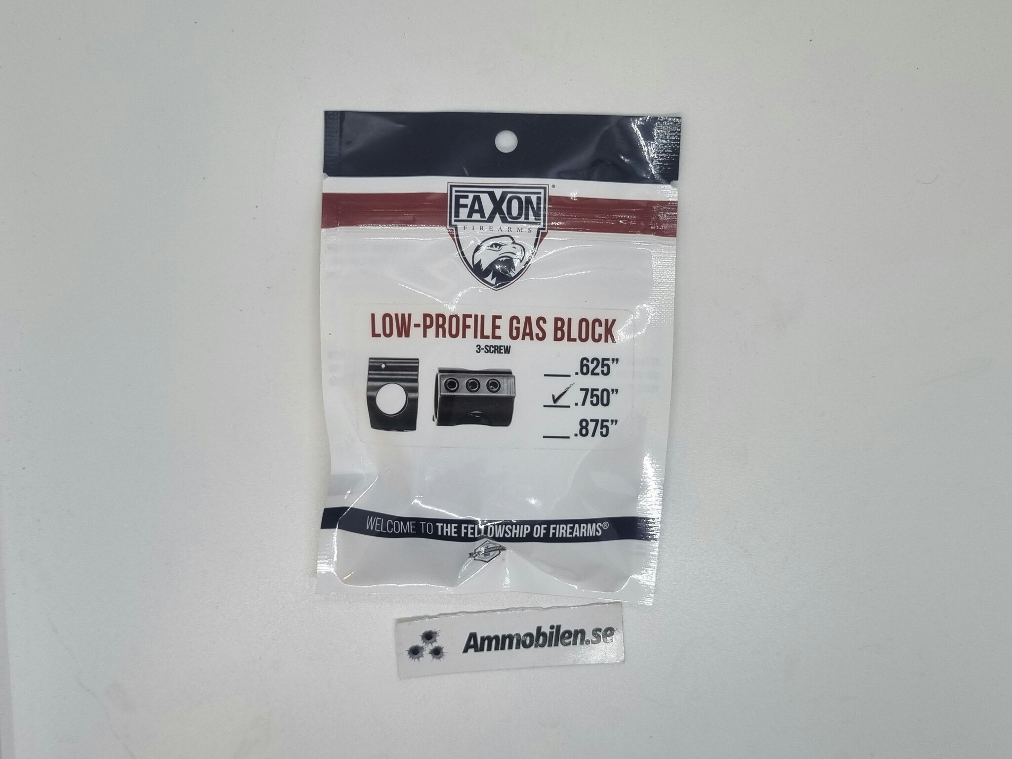 Faxon 3 Screw .750” Low Profile Gas Block
