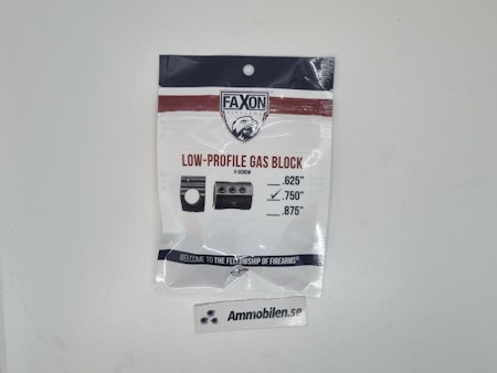 Faxon 3 Screw .750” Low Profile Gas Block