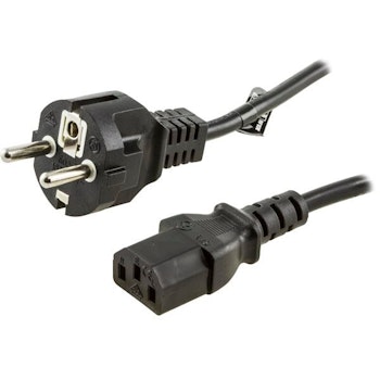 Deltaco Grounded power cord 3m