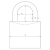 Hänglås ABUS solid 55/50