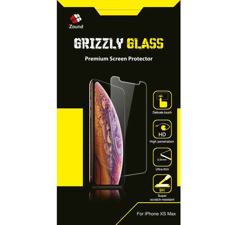 iZound Grizzly Glass iPhone XS Max Displayskydd