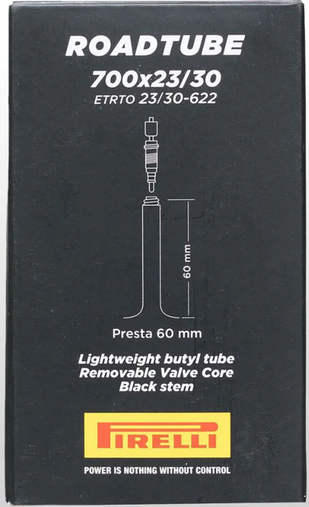 pirelli road tube 700x23/30 presta 60mm