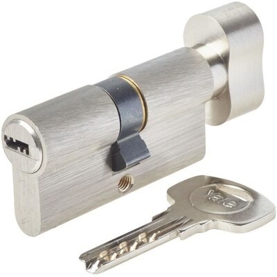 YALE - Serie 1000 knappcylinder  4 vändbara nycklar