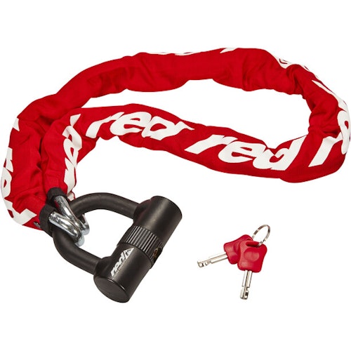 Red Cycling Products High Secure Chain Plus Kedjelås röd
