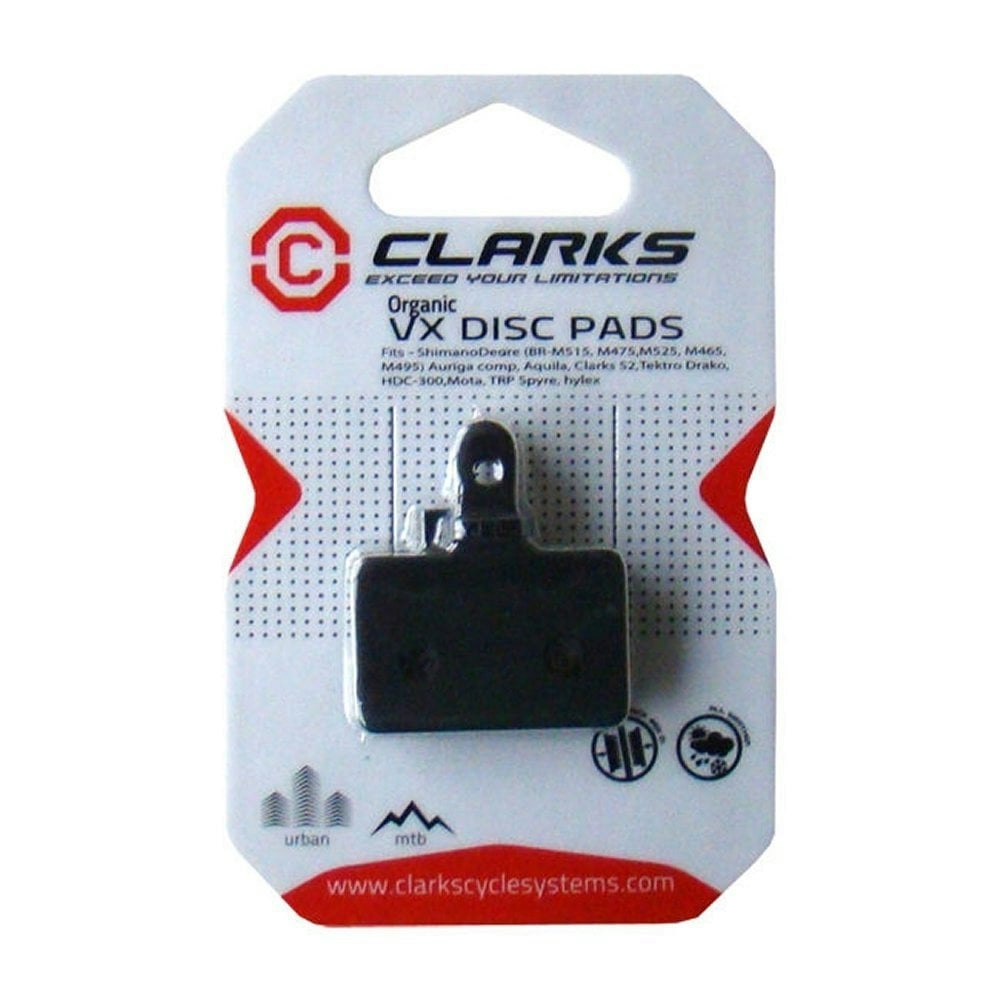 Clarks VX811C Bromsbelägg organiska skivkuddar Shimano Deore, svart