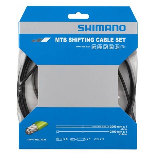 Shimano MTB OptiSlick Växelkabel Sats - Svart