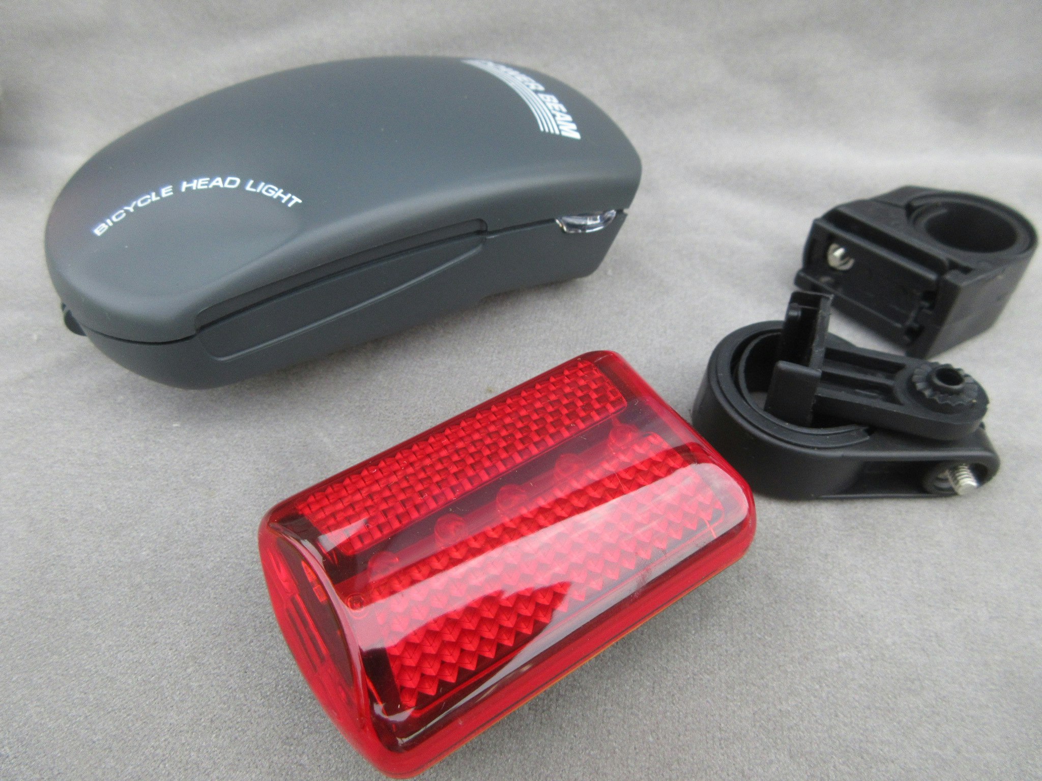 Cykelbelysningsset  fram/bak, Power Beam