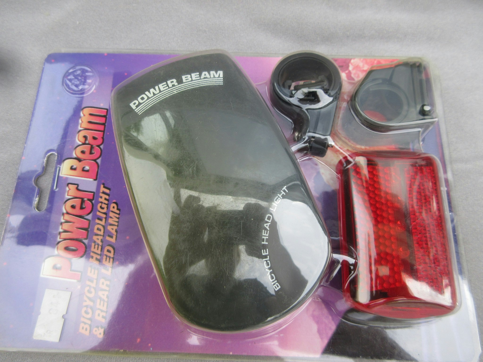 Cykelbelysningsset  fram/bak, Power Beam