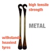 Inner Tube Repair Puncture Repair Kit Self Adhesive Glueless Patches (X6) Metal Tyre Levers (X2) Suitable For Road, Mountain Or Commuter Bikes