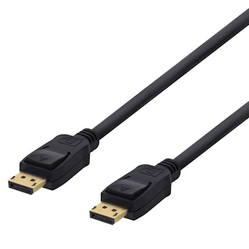 Deltaco DisplayPort connection cable, UHD 30Hzz max, 10 m.