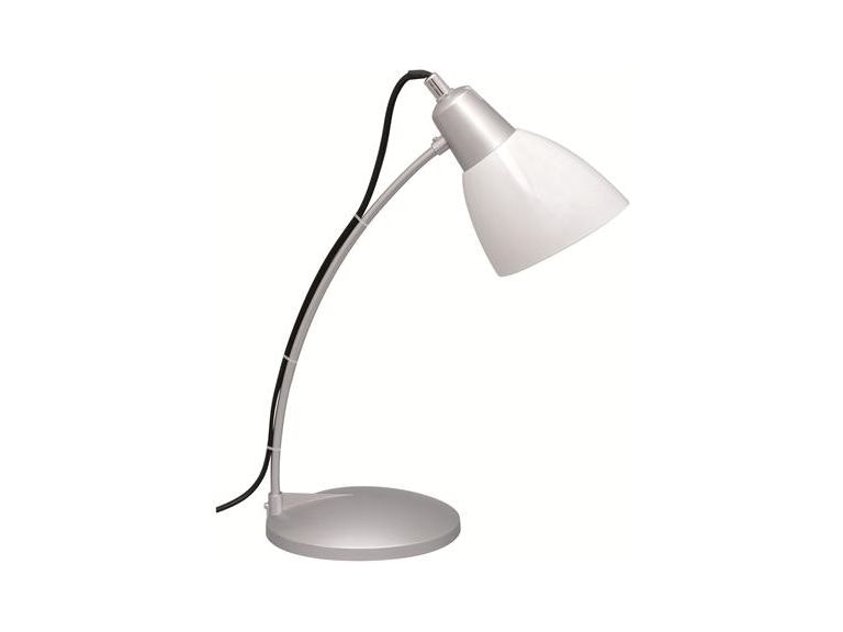 BORDSLAMPA FABRIZIO, VIT, E14