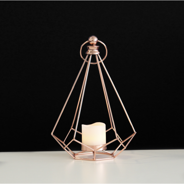 LYKTA EDGE 24 CM. KOPPAR, STAR TRADING