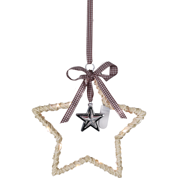 WILLOW Stjärna 25 cm. 14 LED. Vit