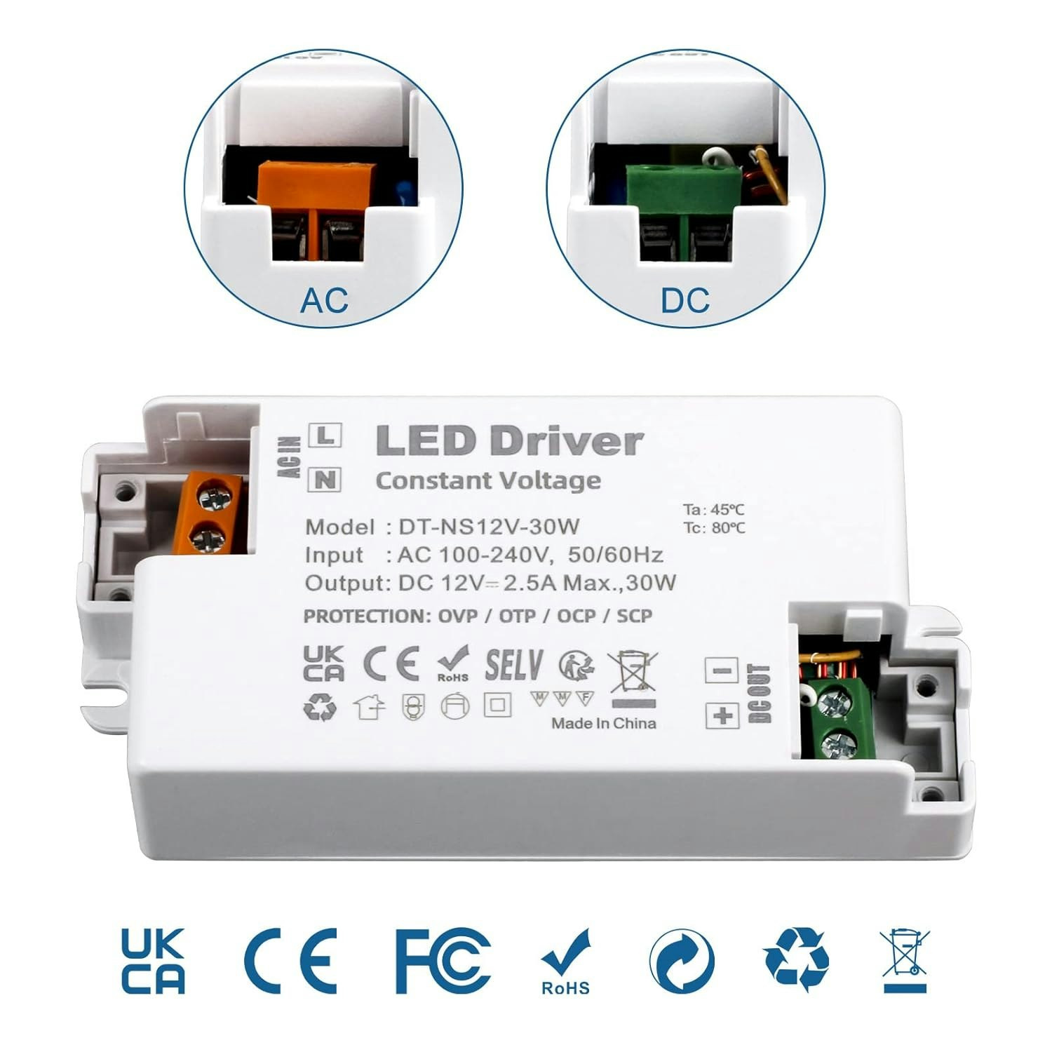 VARICART LED drivrutin 12V 30W