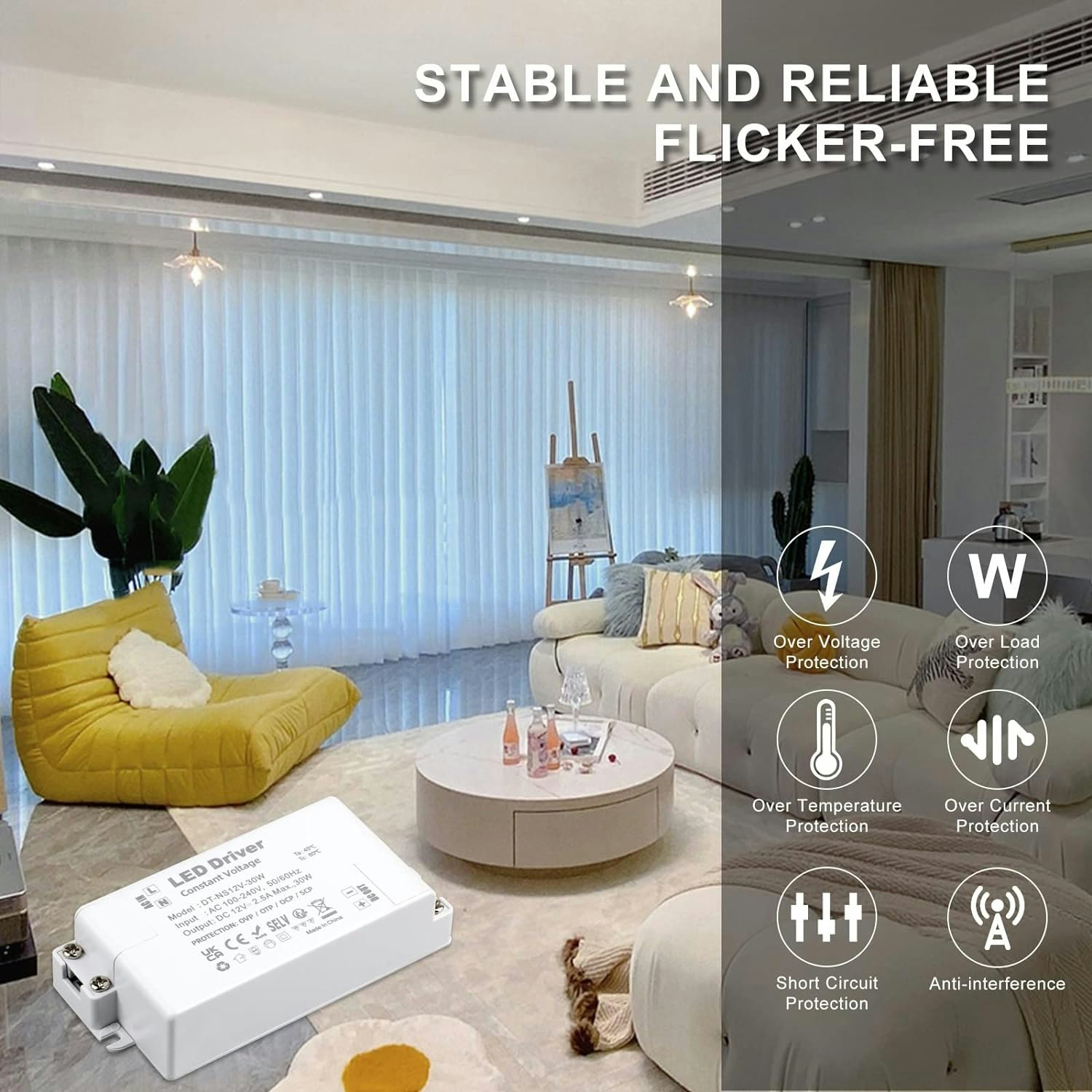VARICART LED drivrutin 12V 30W
