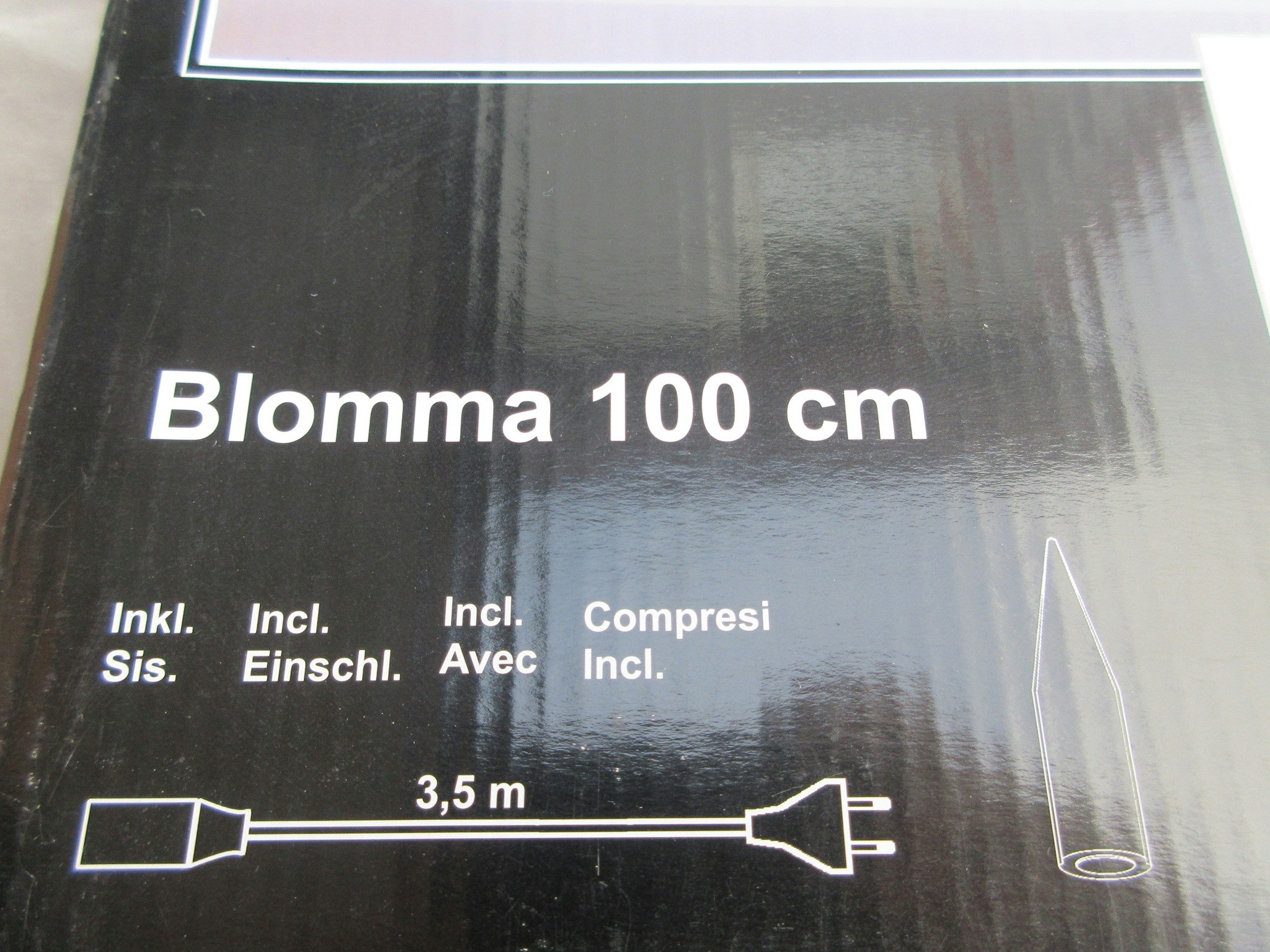 Papperstjärna Blomma 100 cm, Silver