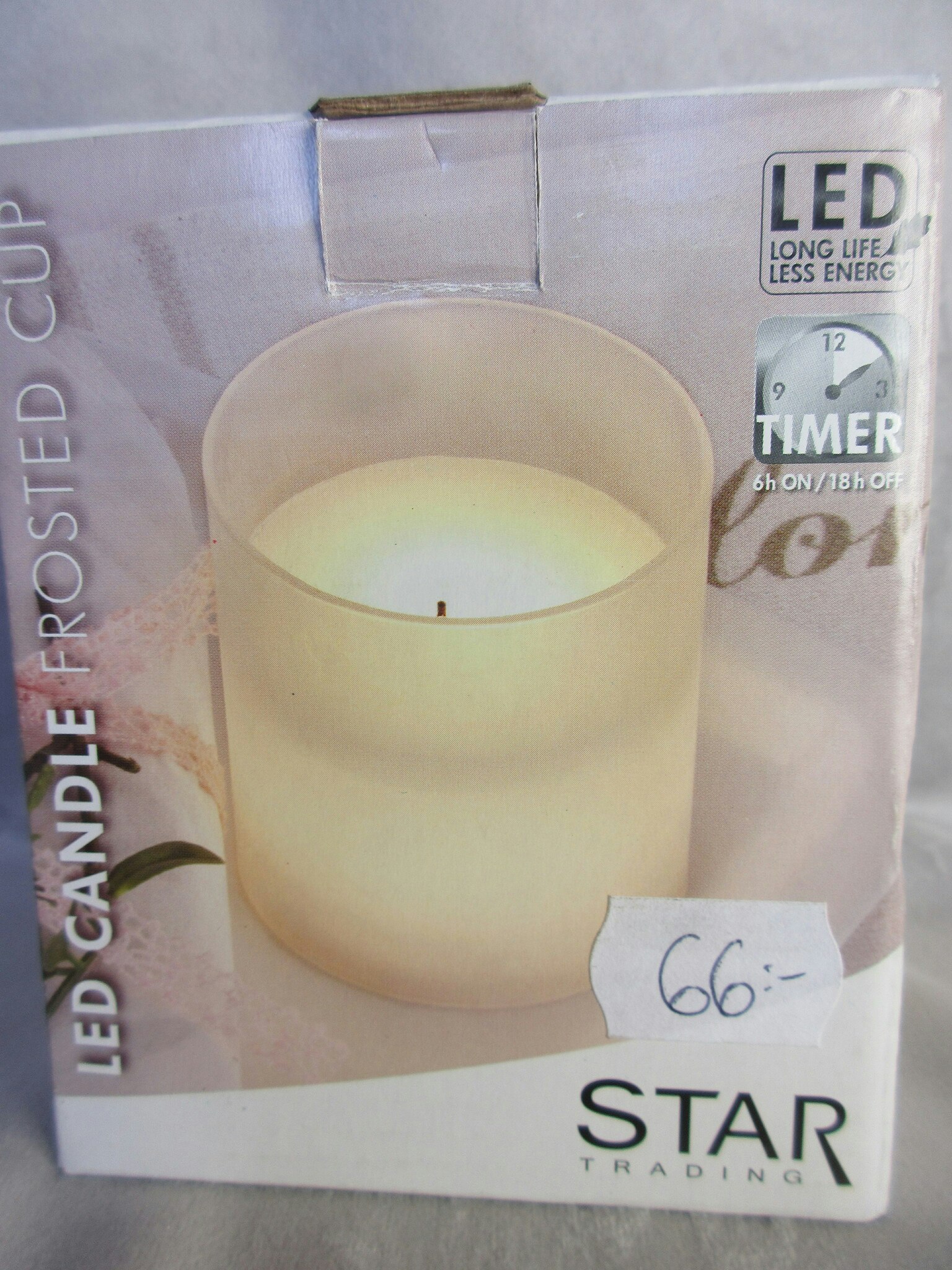 LED Candle Frosted Cup