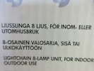 Ljusslinga Ghost LED 8 ljus. Inom/Ute