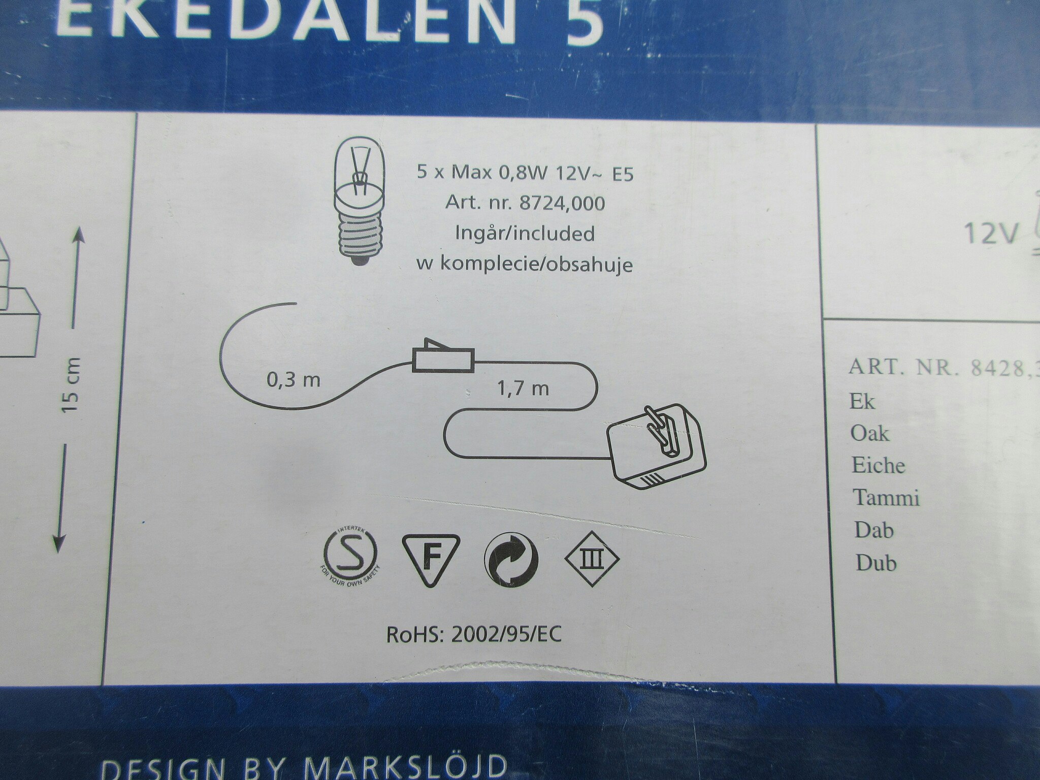 Elljusstake Oak Ekedalen 5, Markslöjd