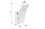 Enkelkrok, par. Smedbo Life GK140 Krom