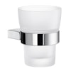 Hållare med tandborstglas, frostat glas, Smedbo AIR AK343