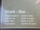 Pappersstjärna Shark Star Vit, 60 cm.