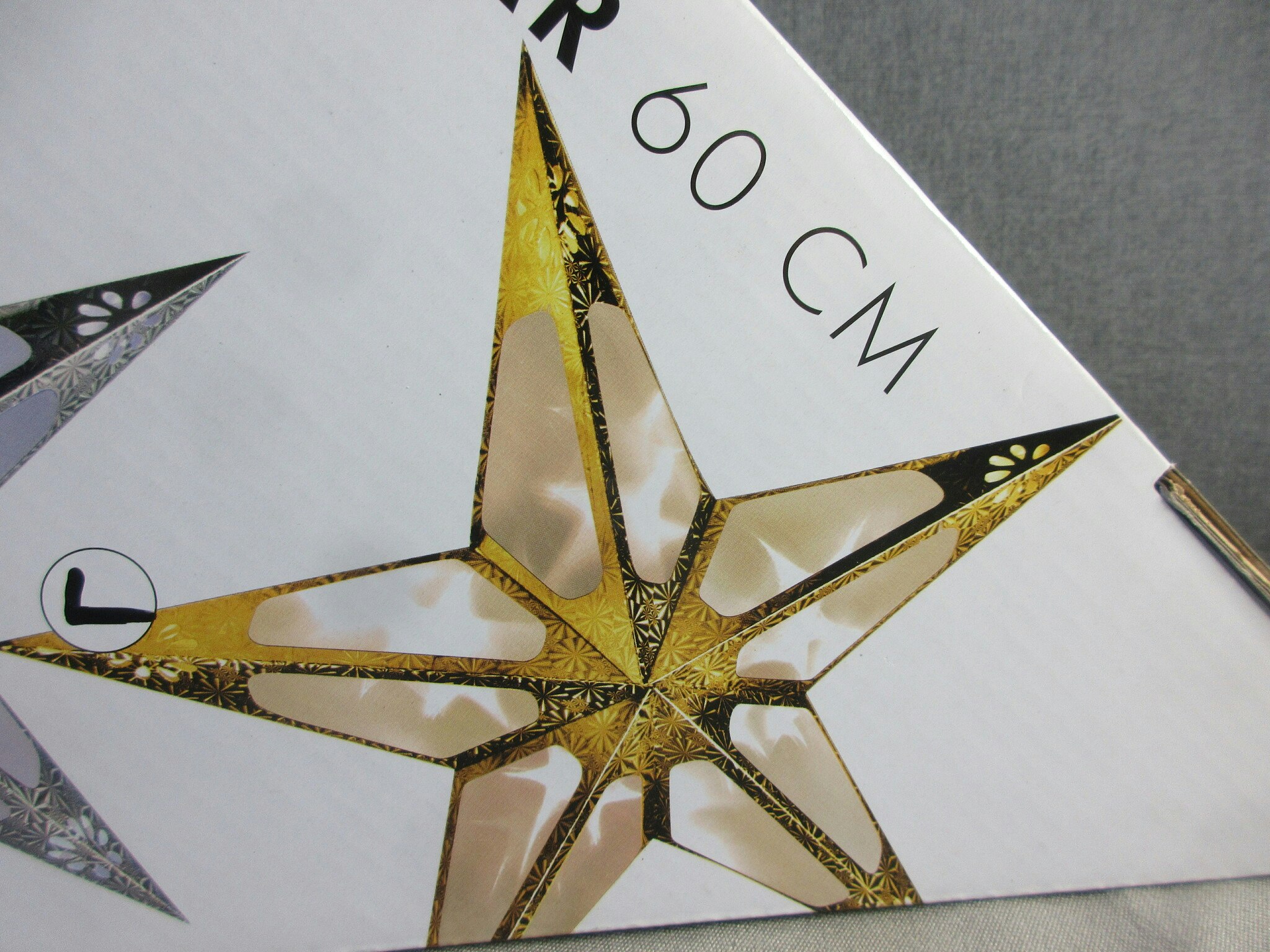 Folding Star guld, 60 cm.