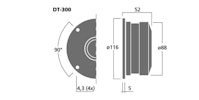 MONACOR DT300 HiFi Dome Tweeter. DT-300