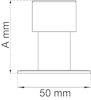 HABO Dörrstopp 2893 Rostfritt 75 mm