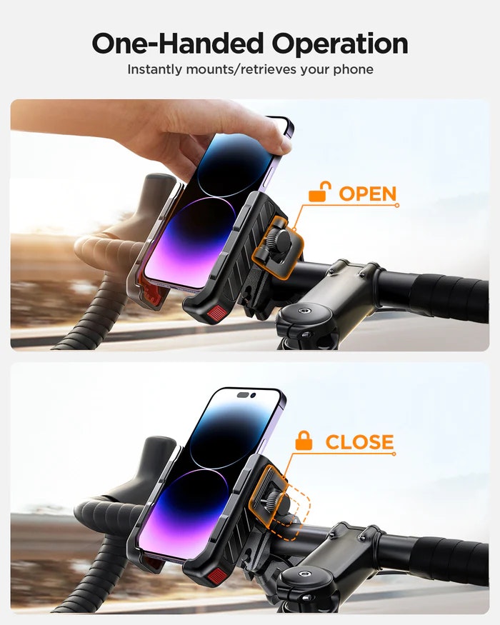 JR-ZS266 Bike Phone Mount holder-Black