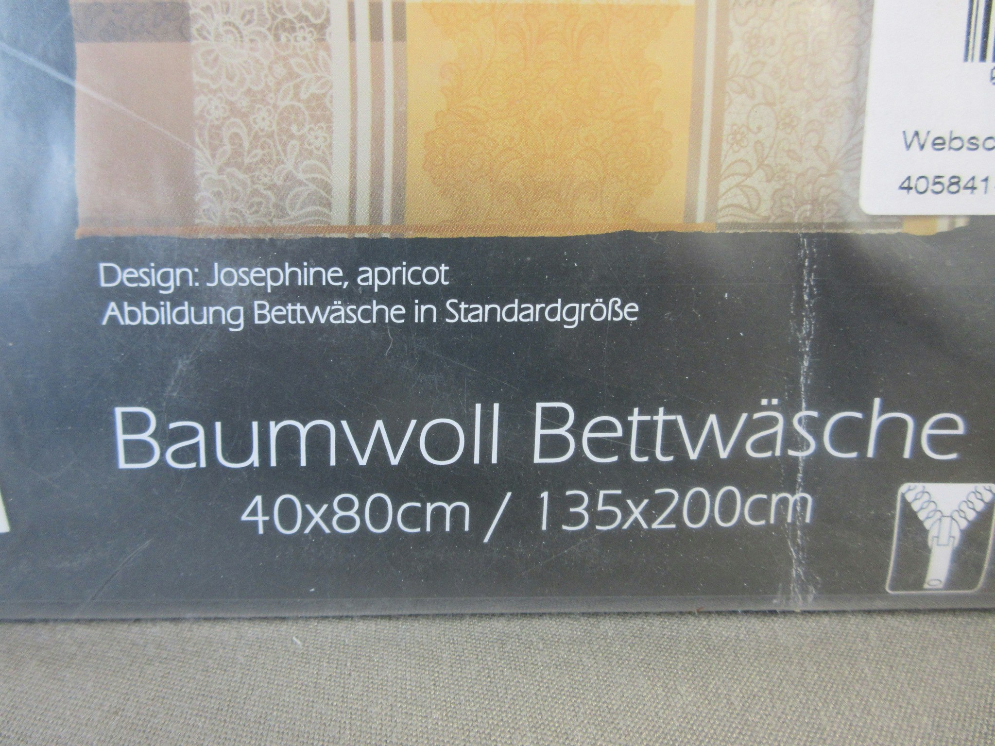 Kinzler Bäddset Apricot 135x200 cm. / 40x80 cm.