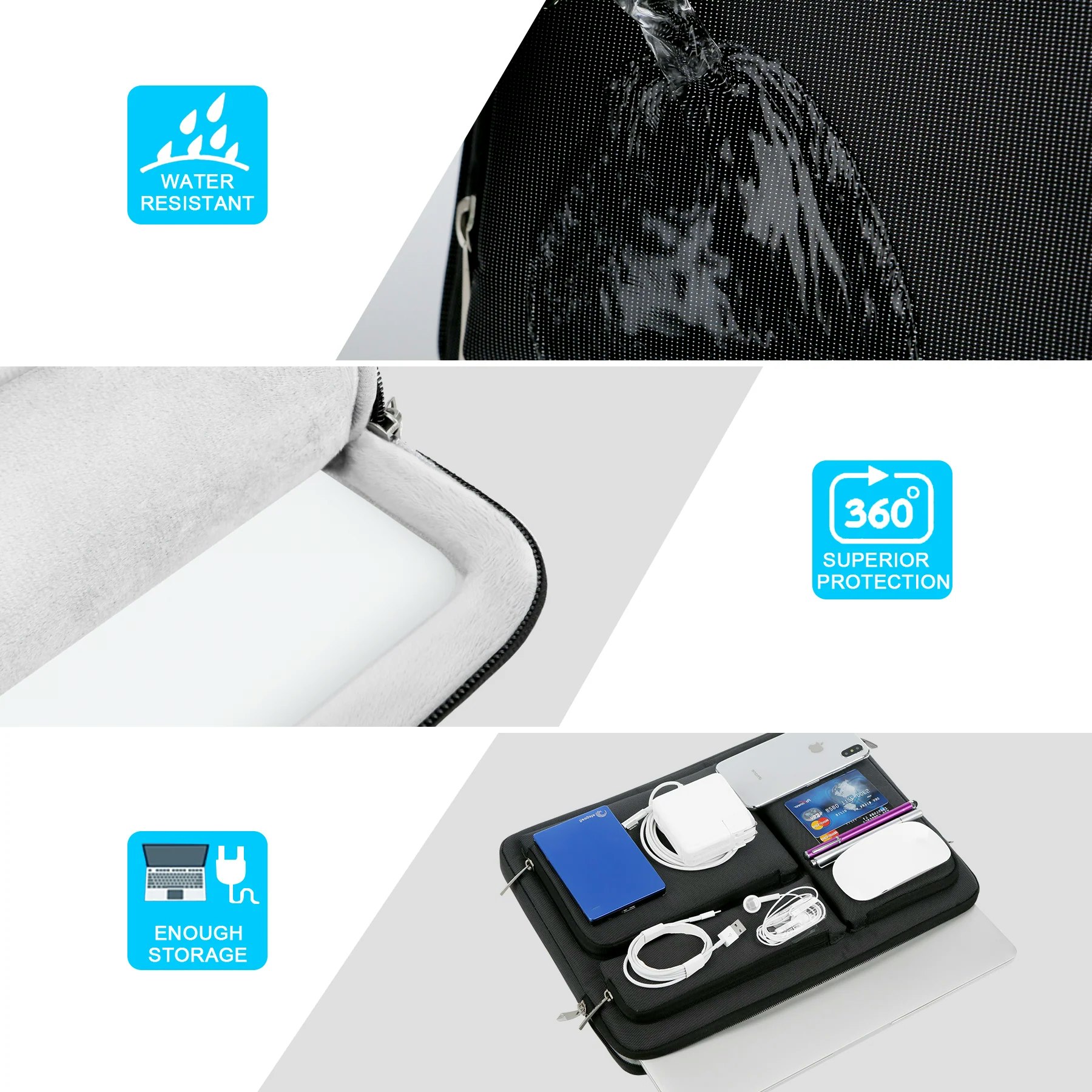 Lacdo Chromebook, MacBook Laptop-fodral