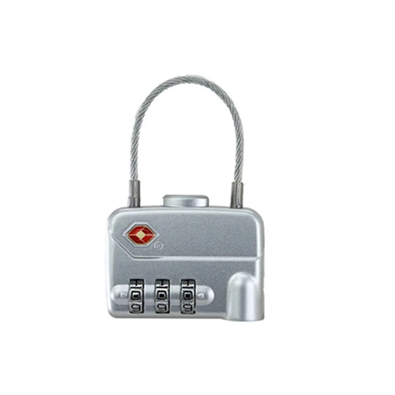TSA-320 Combination Padlock Metal With Cable
