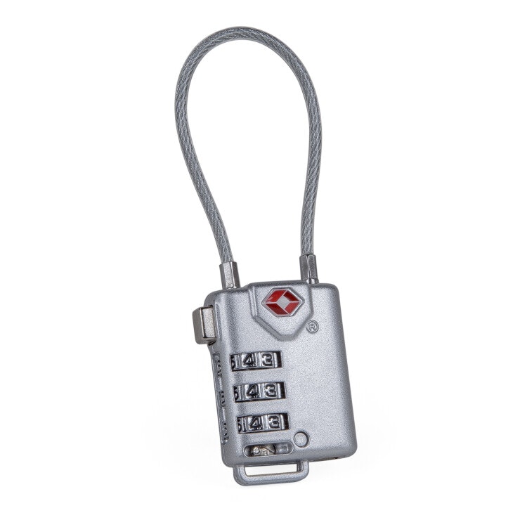 TSA-83113 Combination Padlock Metal With Cable