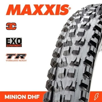 Maxxis Tire Minion Dhf 29x2.30'' Exo 3C MaxxTerra 60TPI Tubeless Ready